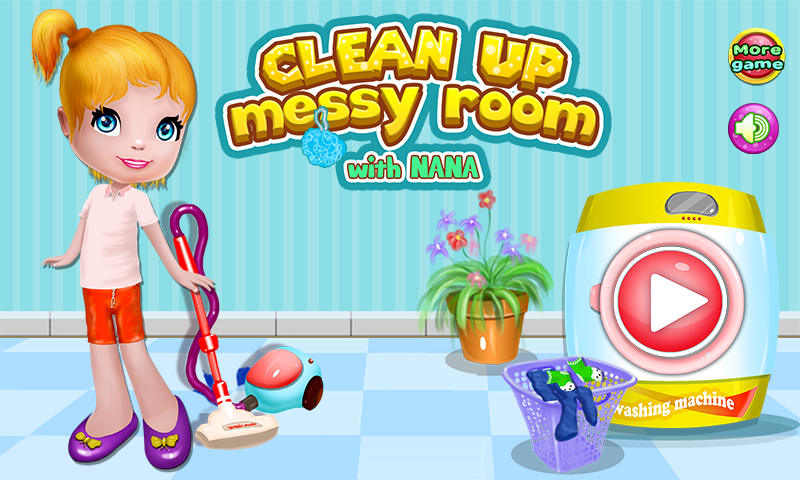 ҵķɨϷ(Clean up messy room with Nana)