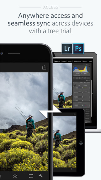 Adobe Photoshop Lightroom iphone